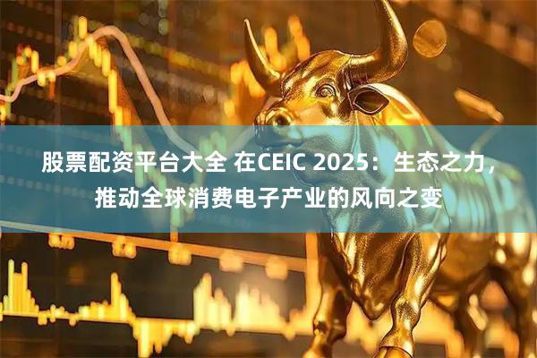 股票配资平台大全 在CEIC 2025：生态之力，推动全球消费电子产业的风向之变