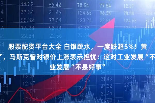 股票配资平台大全 白银跳水，一度跌超5%！黄金也跌了，马斯克曾对银价上涨表示担忧：这对工业发展“不是好事”